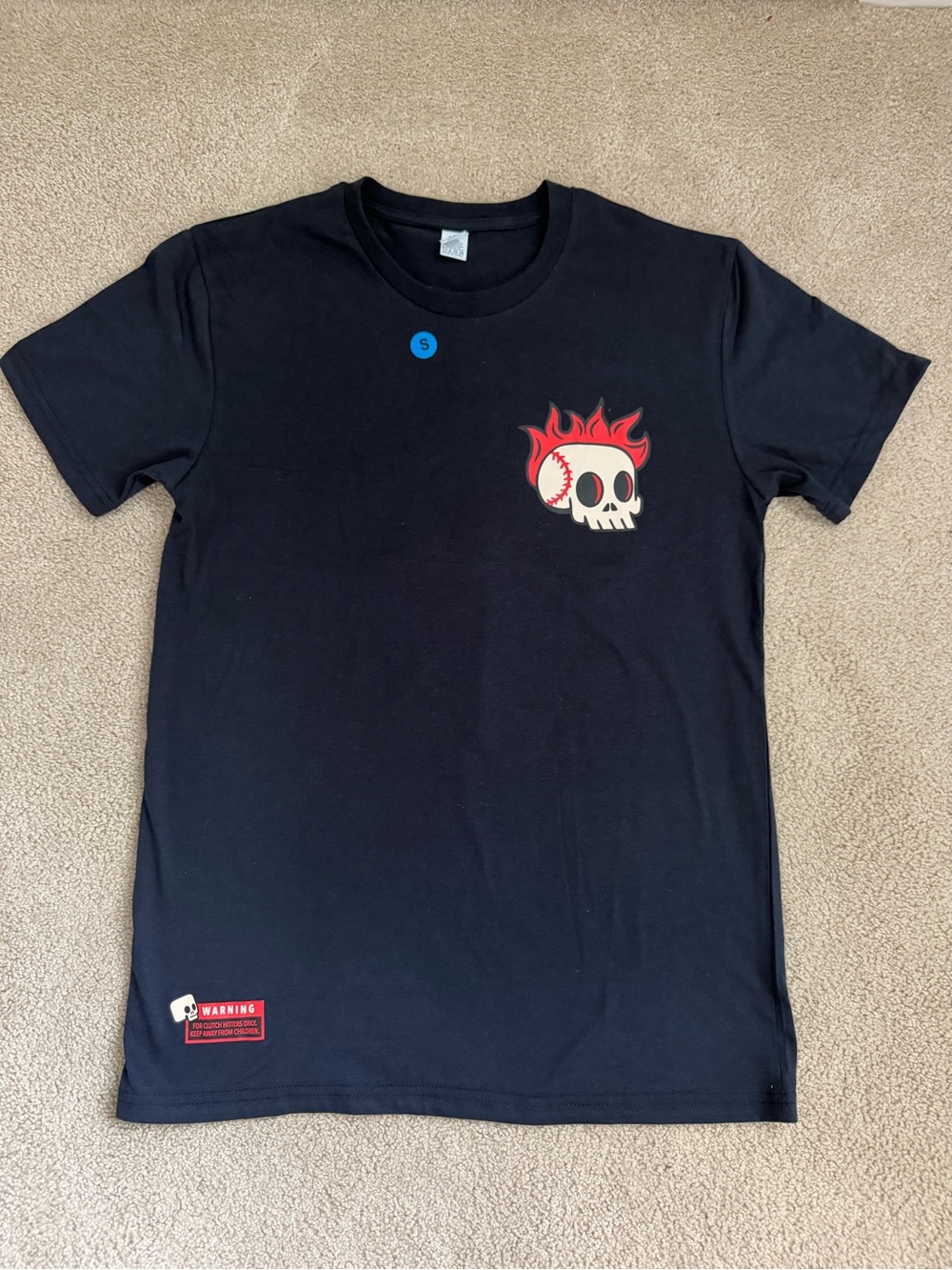 NEW Plate Crate Baseball Skull T-Shirt